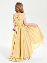Robes de Demoiselle d'Honneur Junior en Mousseline Or