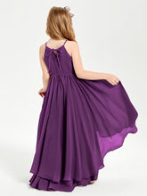 Robes de Demoiselle d'Honneur Junior en Mousseline Raisin