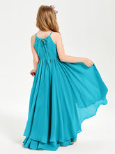 Robes de Demoiselle d'Honneur Junior en Mousseline Jade