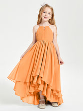Robes de Demoiselle d'Honneur Junior en Mousseline Orange