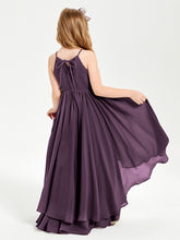 Robes de Demoiselle d'Honneur Junior en Mousseline Plum