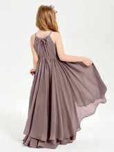 Robes de Demoiselle d'Honneur Junior en Mousseline Vintage Mauve