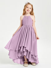 Robes de Demoiselle d'Honneur Junior en Mousseline Glycine