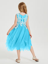 Robes de Demoiselle d'Honneur Junior en Tulle à Longueur de Mollet Piscine