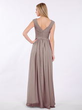 Col en V Mousseline Robe avec Mancheron Dusk