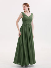 Col en V Maxi Mousseline Robees avec Dos Zippé Olive Verte
