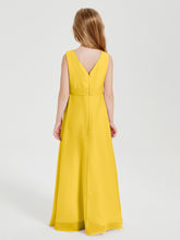 Boho Robes de Demoiselle d'Honneur Longues en Mousseline Souci
