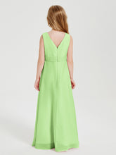 Boho Robes de Demoiselle d'Honneur Longues en Mousseline Sauge