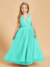 Robes de Demoiselle d'Honneur Junior en Tulle avec Haut en Satin Spa