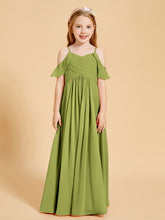 Robes de Demoiselle d'Honneur Junior à Hors de l'Épaule Trèfle