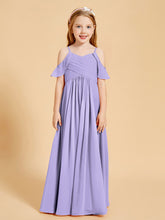 Robes de Demoiselle d'Honneur Junior à Hors de l'Épaule Lilas