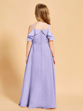 Robes de Demoiselle d'Honneur Junior à Hors de l'Épaule Lilas