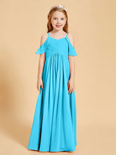 Robes de Demoiselle d'Honneur Junior à Hors de l'Épaule Piscine
