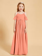 Robes de Demoiselle d'Honneur Junior à Hors de l'Épaule Crépuscule