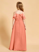 Robes de Demoiselle d'Honneur Junior à Hors de l'Épaule Crépuscule