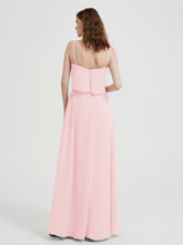 Spaghetti Bretelles Simple Robes De Demoiselle d'Honneur Rose Pâle
