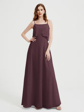 Spaghetti Bretelles Simple Robes De Demoiselle d'Honneur Cabernet