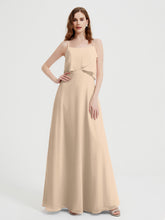 Spaghetti Bretelles Simple Robes De Demoiselle d'Honneur Champagne