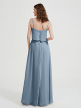 Spaghetti Bretelles Simple Robes De Demoiselle d'Honneur Bleu Poudré