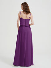 Spaghetti Bretelles Simple Robes De Demoiselle d'Honneur Raisin