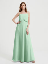 Spaghetti Bretelles Simple Robes De Demoiselle d'Honneur Vert Menthe