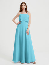 Spaghetti Bretelles Simple Robes De Demoiselle d'Honneur Piscine