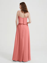 Spaghetti Bretelles Simple Robes De Demoiselle d'Honneur Sunset