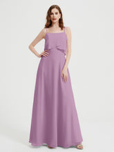Spaghetti Bretelles Simple Robes De Demoiselle d'Honneur Glycine
