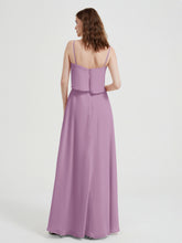 Spaghetti Bretelles Simple Robes De Demoiselle d'Honneur Glycine