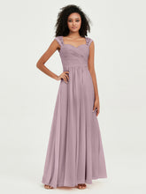 Col En Cœur Mousseline Robes Avec Dentelle Mancherons Dusk