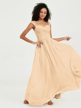 Col En Cœur Mousseline Robes Avec Dentelle Mancherons Pêche