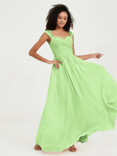 Col En Cœur Mousseline Robes Avec Dentelle Mancherons Sauge