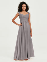 Col En Cœur Mousseline Robes Avec Dentelle Mancherons Argent