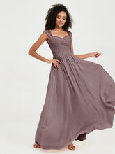 Col En Cœur Mousseline Robes Avec Dentelle Mancherons Vintage Mauve