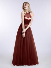 Col d'Illusionline Longue Tulle Robe terracotta