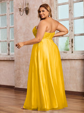 Dentelle et Tulle Longue Robe avec Col en Cœur Souci
