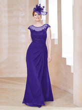 Robe en Mousseline Dentelle à Col Illusion Scoop Régence