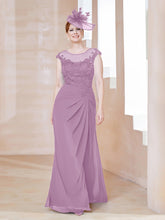 Robe en Mousseline Dentelle à Col Illusion Scoop Glycine