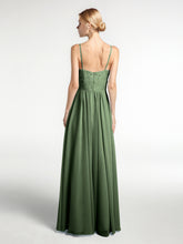 Spaghetti Bretelles Mousseline Et Dentelle Robes Olive Verte