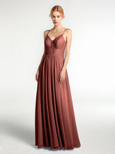 Spaghetti Bretelles Mousseline Et Dentelle Robes terracotta