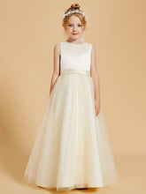 Robes de Fille de Beauté Perlée avec Elégance en Tulle