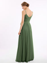Spaghetti Bretelle Cœur Mousseline Robes Olive Verte