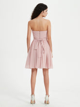Sans Bretelles Col en Cœur Mini Robes Rose Poudré