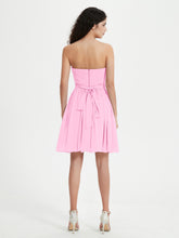 Sans Bretelles Col en Cœur Mini Robes Rose Bonbon