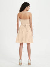 Sans Bretelles Col en Cœur Mini Robes Champagne
