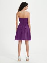 Sans Bretelles Col en Cœur Mini Robes Raisin