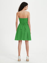 Sans Bretelles Col en Cœur Mini Robes Vert