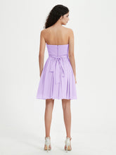 Sans Bretelles Col en Cœur Mini Robes Lilas