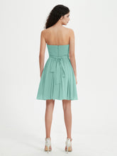 Sans Bretelles Col en Cœur Mini Robes Turquoise