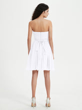 Sans Bretelles Col en Cœur Mini Robes Blanc